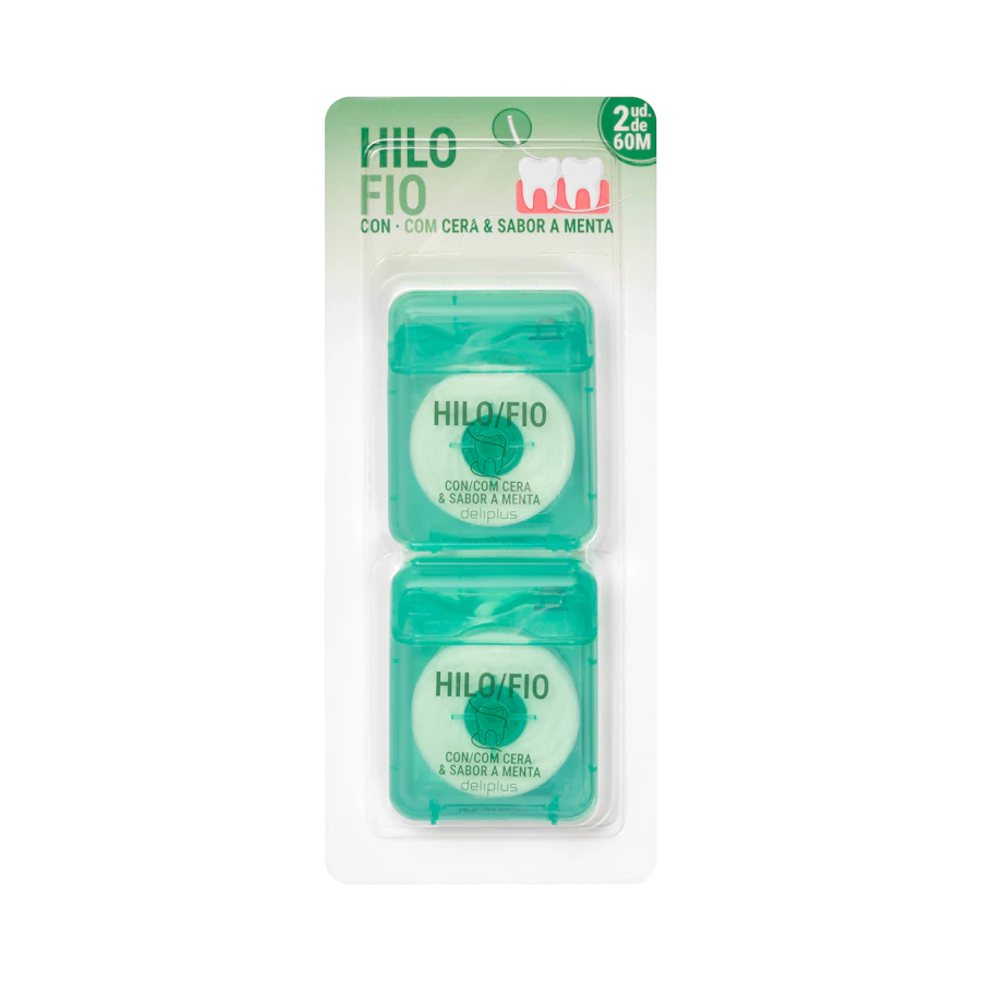 Hilo dental con cera y sabor menta – Mercadona – صورة المنتج