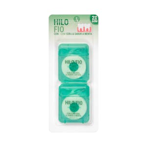 Hilo dental con cera y sabor menta