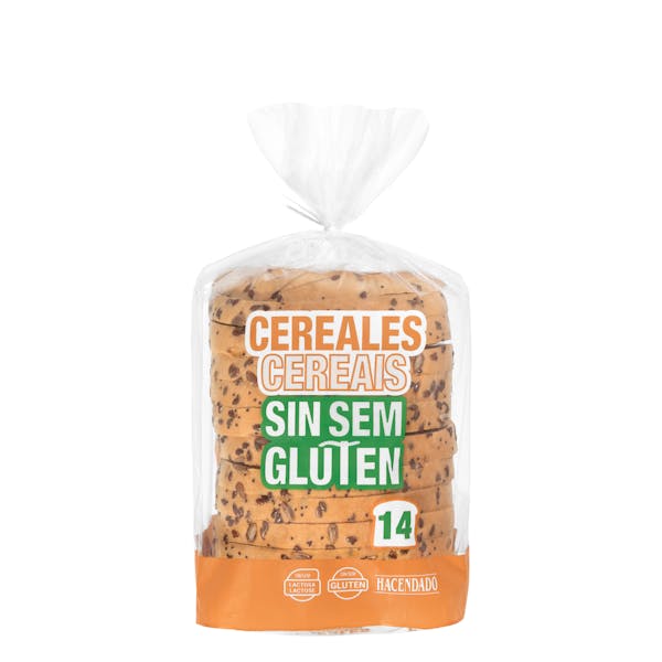Pan de molde cereales sin gluten Hacendado