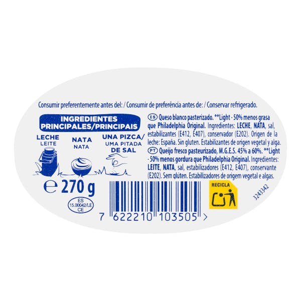Queso untar light Philadelphia