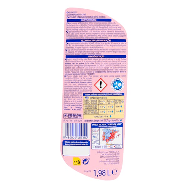 Detergente ropa Prendas Delicadas Bosque Verde líquido