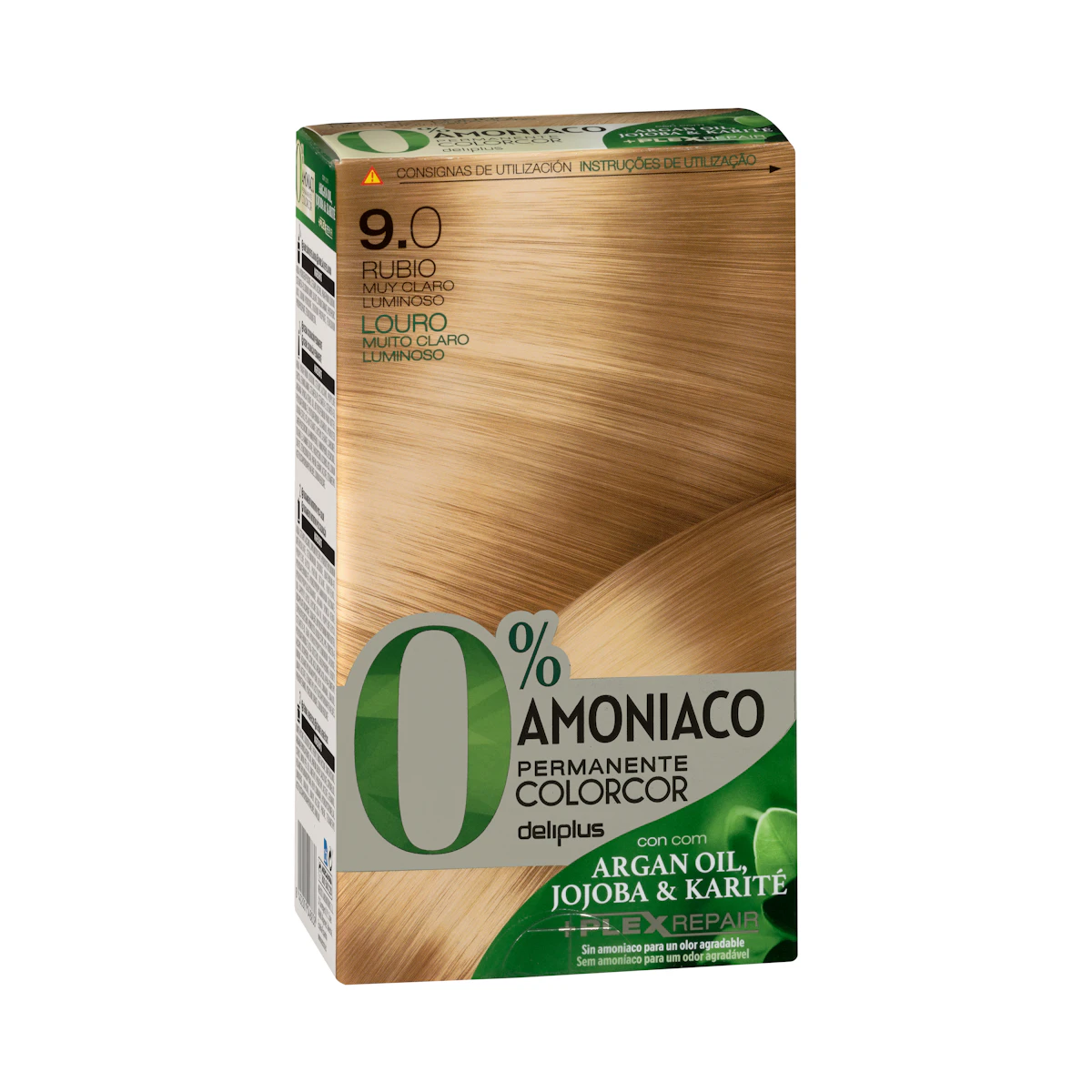 Coloración permanente 0% amoníaco 9.0 rubio muy claro luminoso Colorcor – Mercadona – صورة إعلانية للمنتج