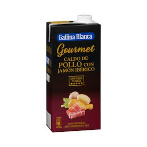 Caldo de pollo con jamón ibérico Gourmet Gallina blanca