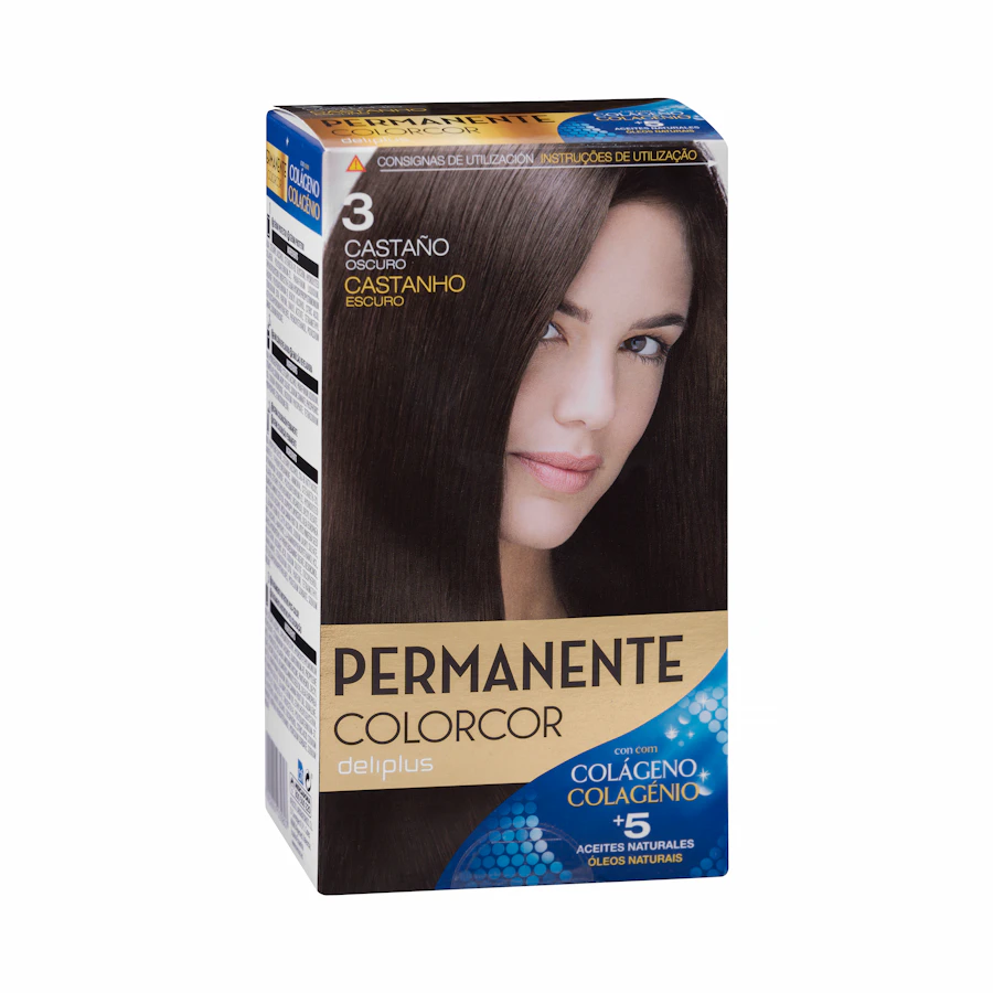 Coloración permanente 3 castaño oscuro Colorcor – Mercadona – صورة المنتج