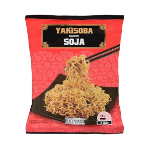 Fideos orientales Yakisoba sabor soja Hacendado