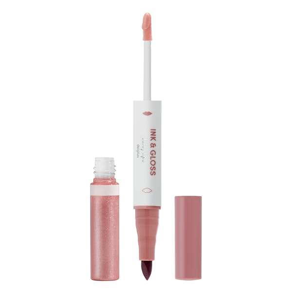 Imagen de Pintalabios dúo Ink & Gloss Deliplus 01 nude rosado