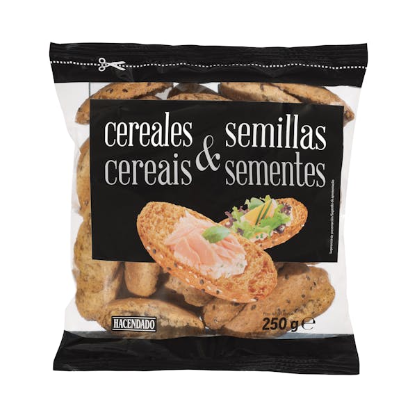 Imagen de Panecillos tostados cereales y semillas Hacendado