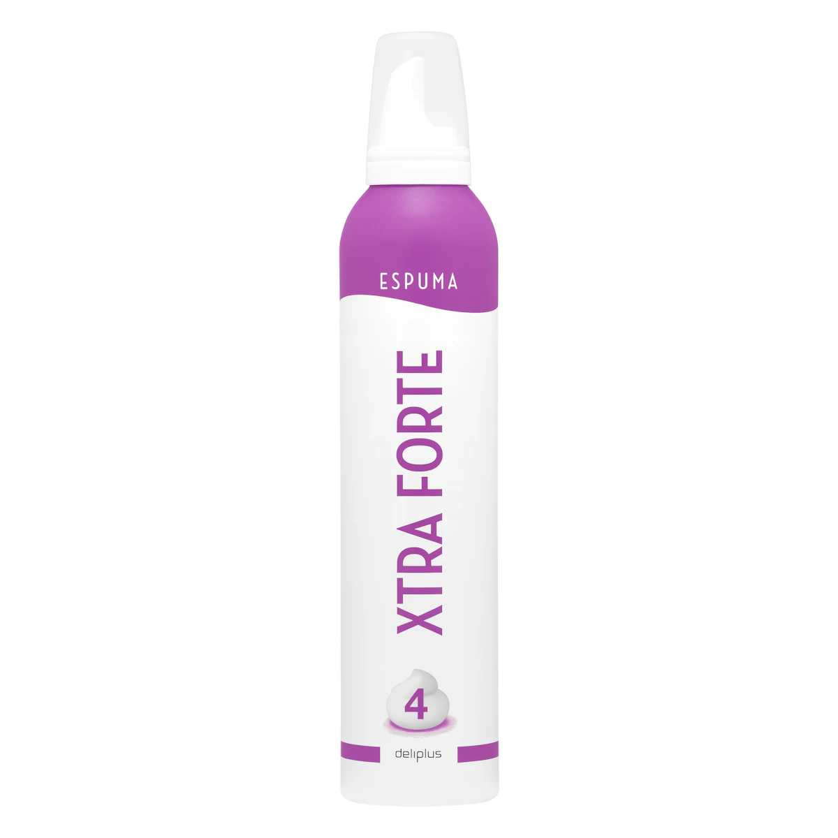 Espuma cabello Xtra Forte Deliplus fijación 4 – Mercadona – صورة إعلانية للمنتج