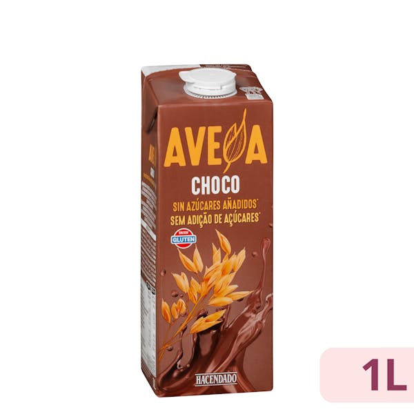 Bebida de avena con chocolate sin azúcares añadidos Hacendado