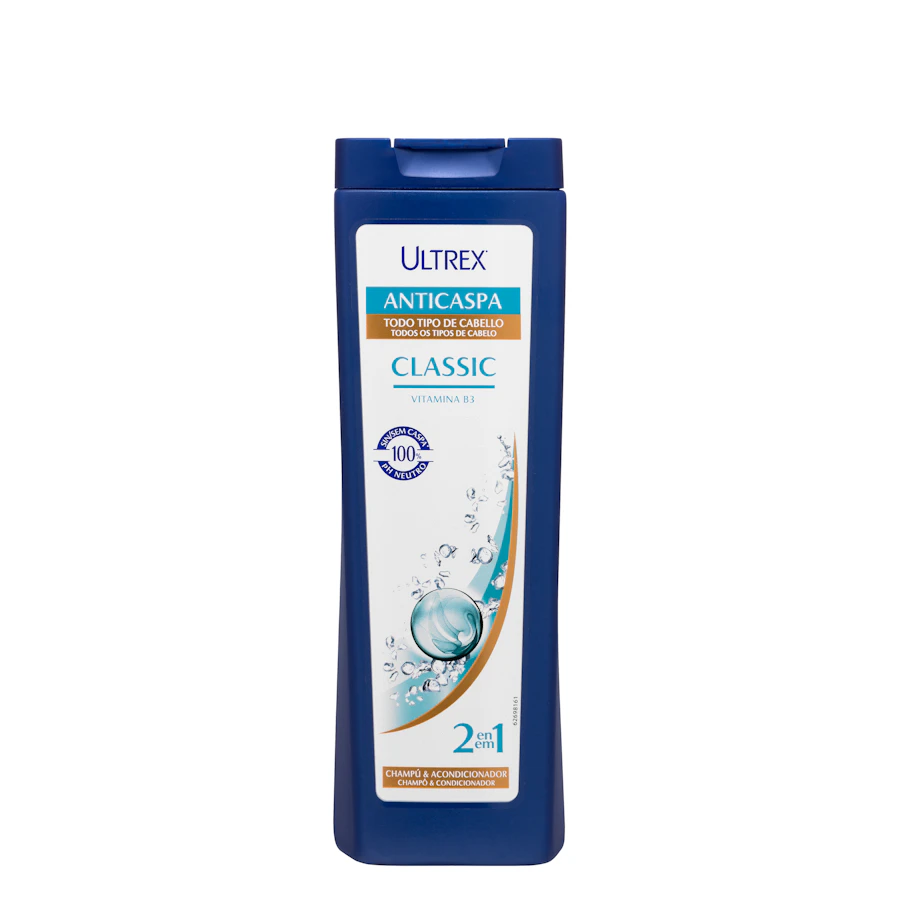 Champú y acondicionador anticaspa Classic 2 en 1 Ultrex todo tipo de cabello – Mercadona – صورة المنتج