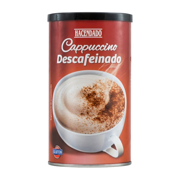 Café soluble cappuccino descafeinado Hacendado Mercadona