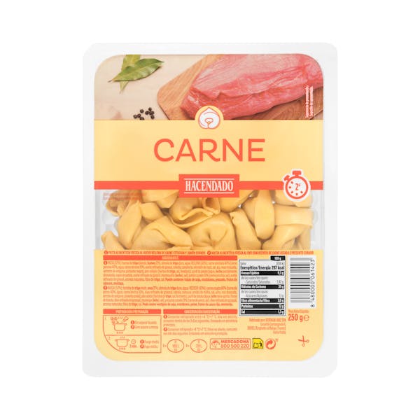 Imagen de Pasta fresca tortellini rellena de carne Hacendado