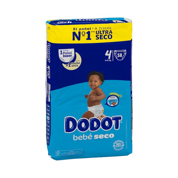 Pañales bebé talla 4 de 9-14 kg Dodot