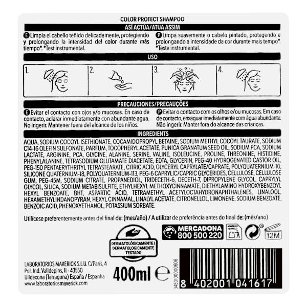 Etiqueta / ingredientes
