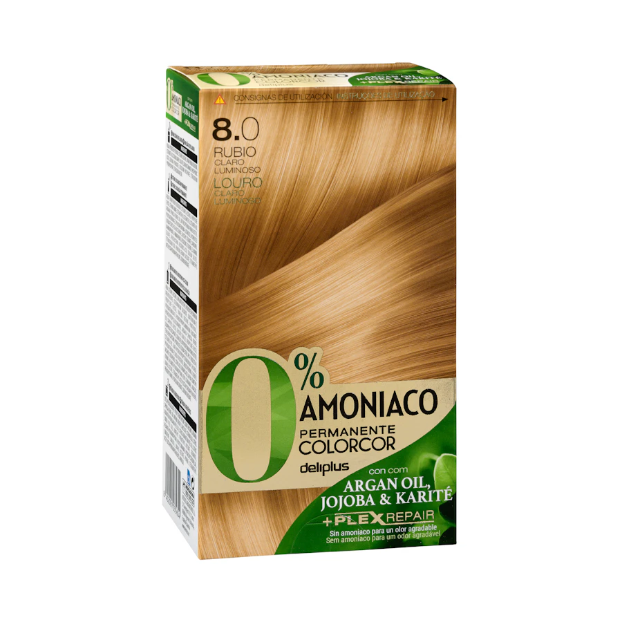 Coloración permanente 0% amoníaco 8.0 rubio claro luminoso Colorcor – Mercadona – صورة المنتج