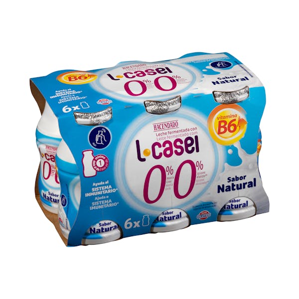 Bebida láctea natural L-casei 0% m.g 0% azúcares añadidos