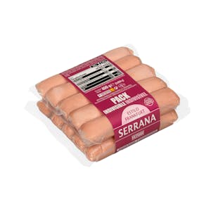 Salchichas estilo Frankfurt Serrana Hacendado de cerdo y pollo