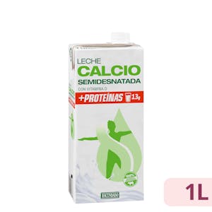 Leche semidesnatada calcio Hacendado