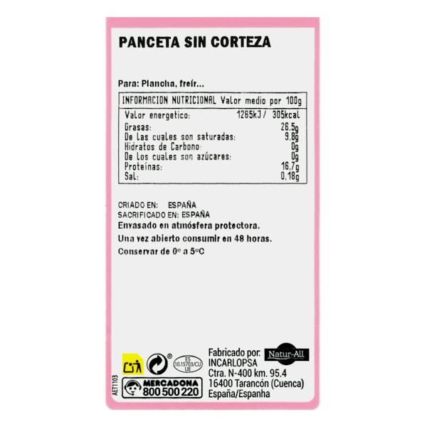 Etiqueta / ingredientes