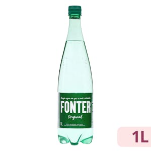 Agua mineral con gas grande Fonter