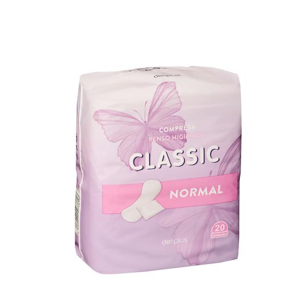 Compresa sin alas normal plegada Deliplus Classic | Mercadona compra online