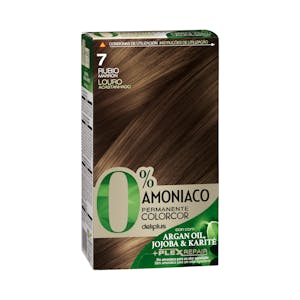 Coloración permanente 0% amoníaco 7 rubio Colorcor