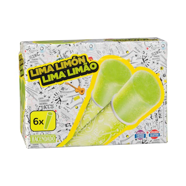 Imagen de Helado hielo sorbete con lima limón Hacendado
