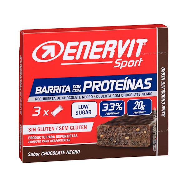 Barrita con proteínas Enervit Sport sabor chocolate negro Mercadona compra online Barrita con proteínas Enervit Sport sabor chocolate negro Mercadona compra online
