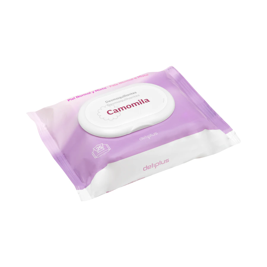 Toallitas desmaquillantes cara y ojos Deliplus piel normal-mixta – Mercadona – صورة المنتج