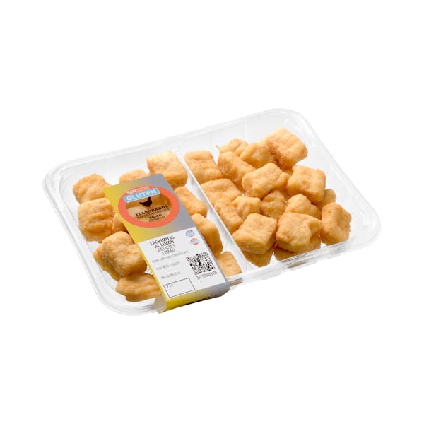 Lagrimitas de pollo al limón empanadas sin gluten