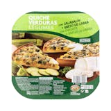 Quiche verduras Hacendado con calabacín y queso de cabra