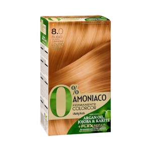 Coloración permanente 8.0 rubio claro luminoso Deliplus 0% amoníaco