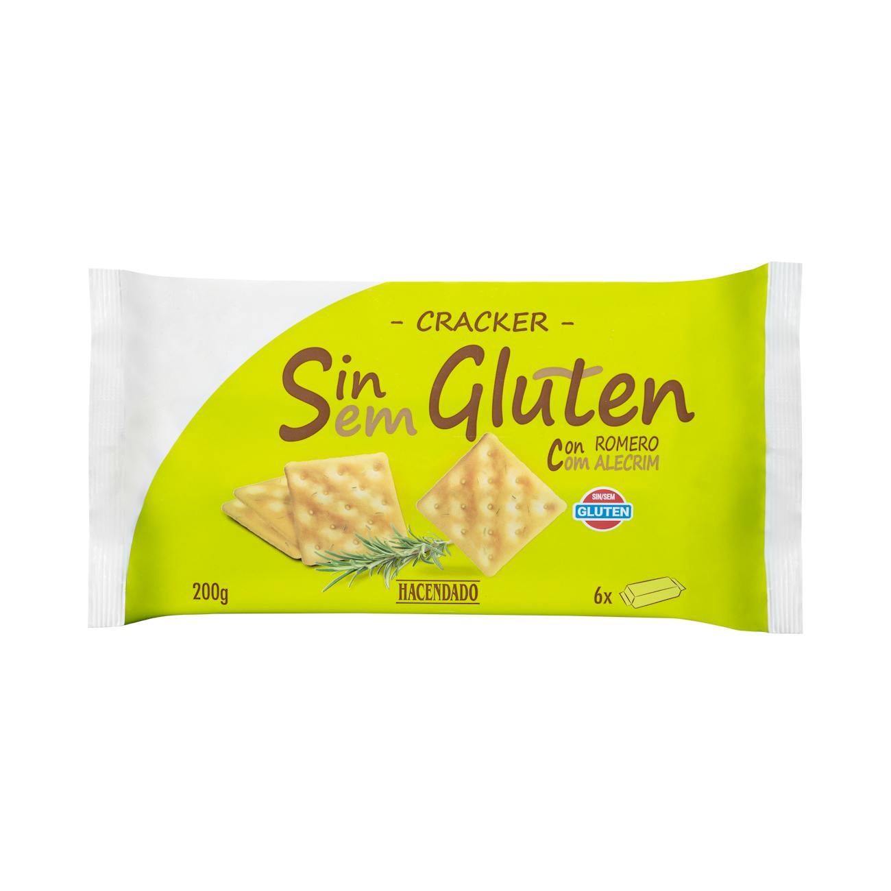 Crackers sin gluten Hacendado con romero