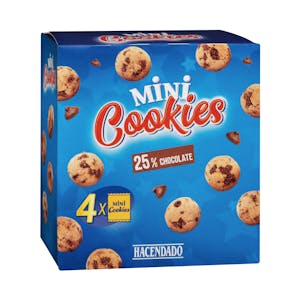 Mini Galletas Cookies Hacendado 0.16 KG