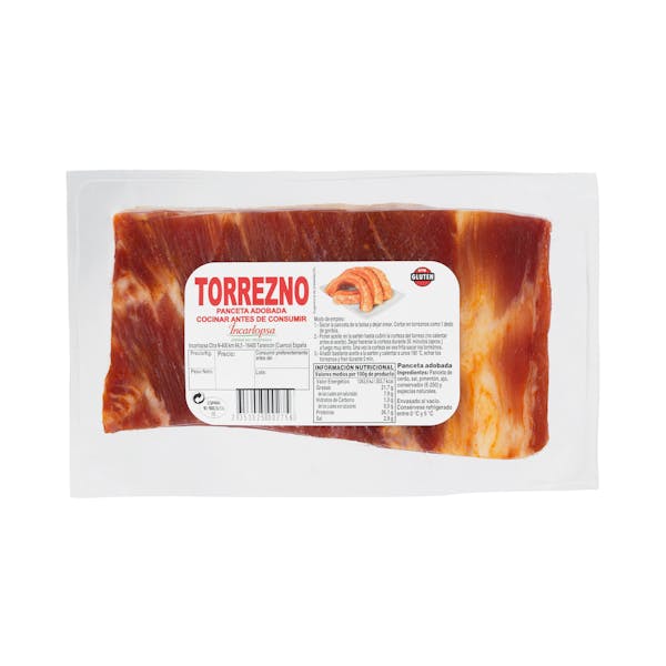 Panceta adobada torrezno