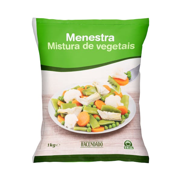Imagen de Menestra de verduras Hacendado ultracongelada