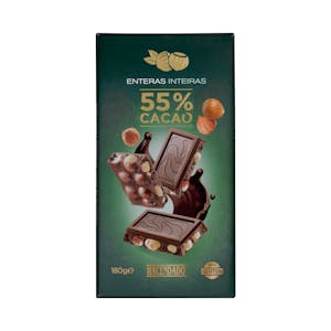 Chocolate negro 55% cacao Hacendado con avellanas enteras