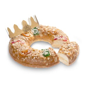 Roscón de Reyes relleno con crema congelado