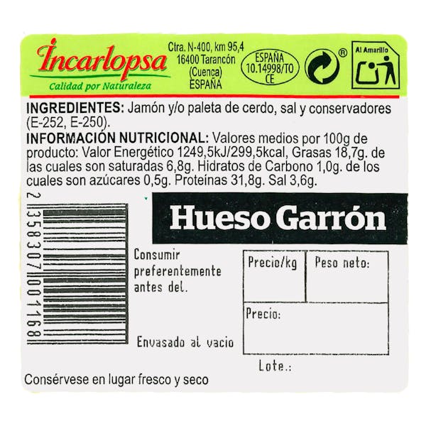 Hueso garrón