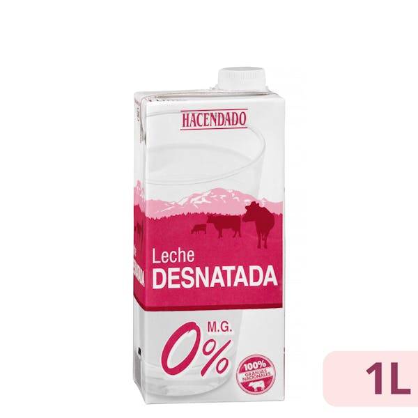 Leche desnatada Hacendado