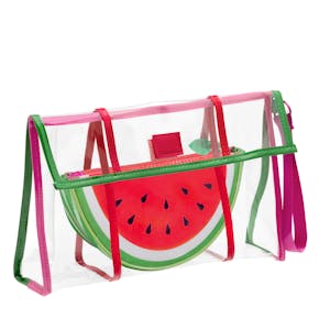 Imagen de Neceser sandía transparente grande Uahuu con asa