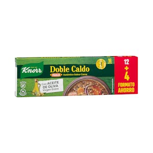 Doble caldo sabor clásico carne Knorr en pastillas