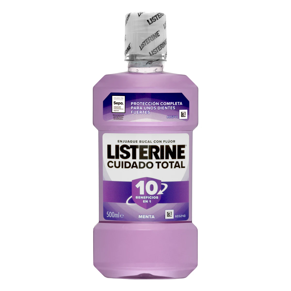 Enjuague bucal cuidado total Listerine menta – Mercadona – صورة إعلانية للمنتج