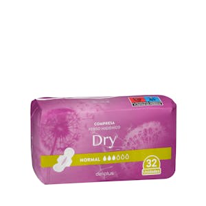Compresa con alas normal Deliplus Dry