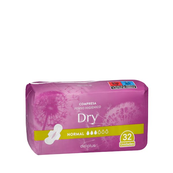 Imagen de Compresa con alas normal Deliplus Dry