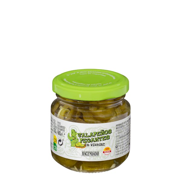 Jalapeños picantes en vinagre Hacendado