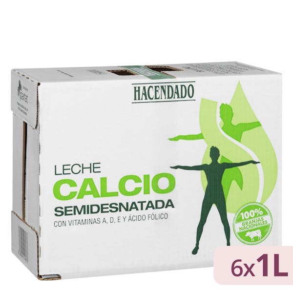 precios Leche Semidesnatada Calcio Hacendado 6 L. en Mercadona