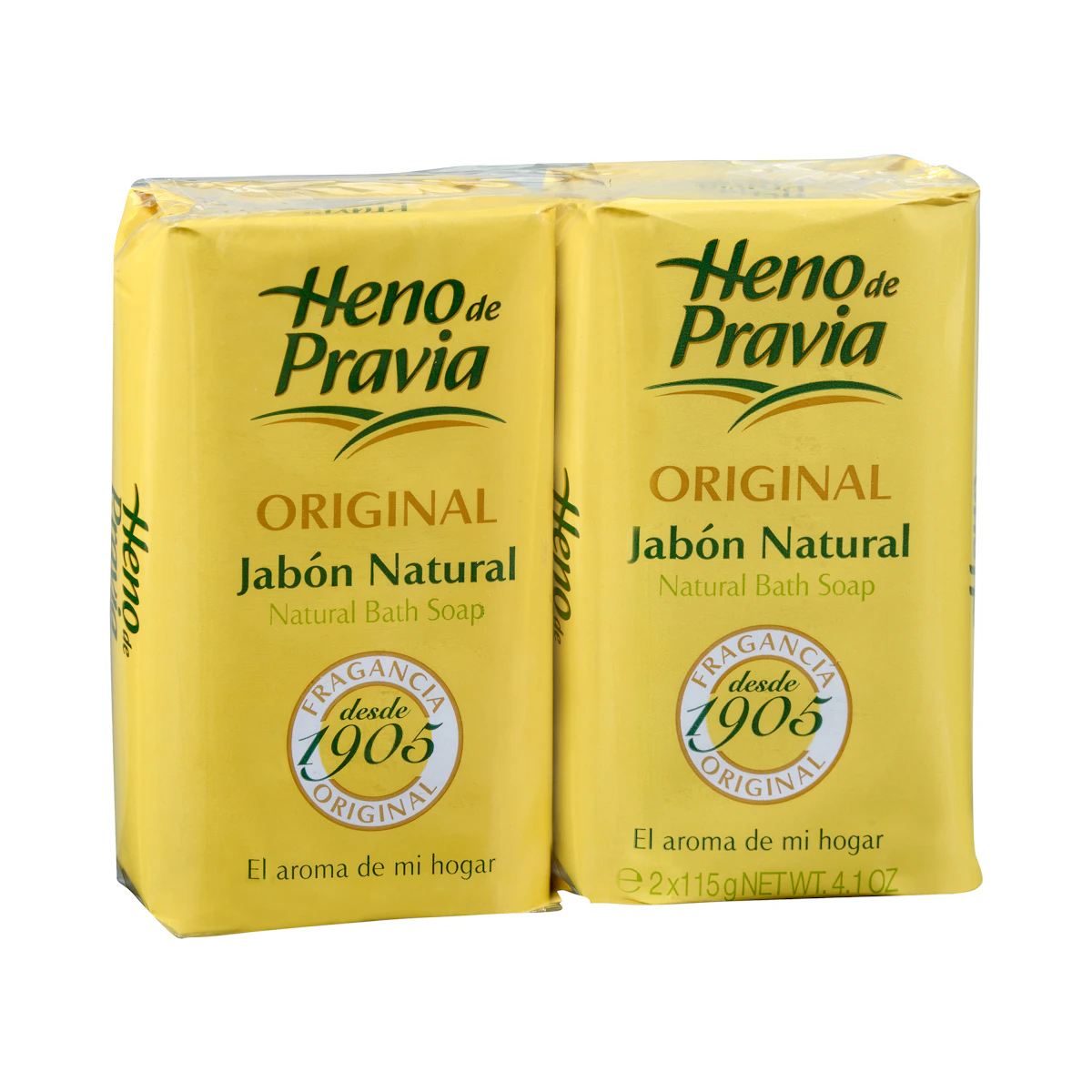 Jabón de manos en pastilla natural original Heno de Pravia – Mercadona – صورة إعلانية للمنتج