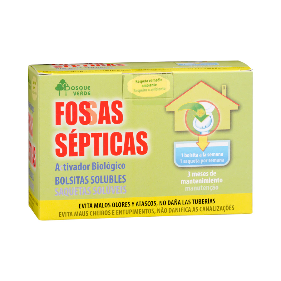 Limpiador fosas sépticas Bosque Verde bolsitas solubles – Mercadona – صورة المنتج