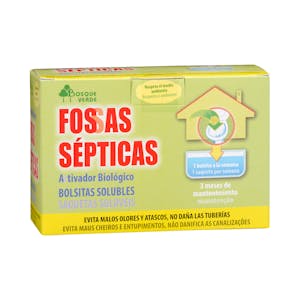 Imagen de Limpiador fosas sépticas Bosque Verde bolsitas solubles